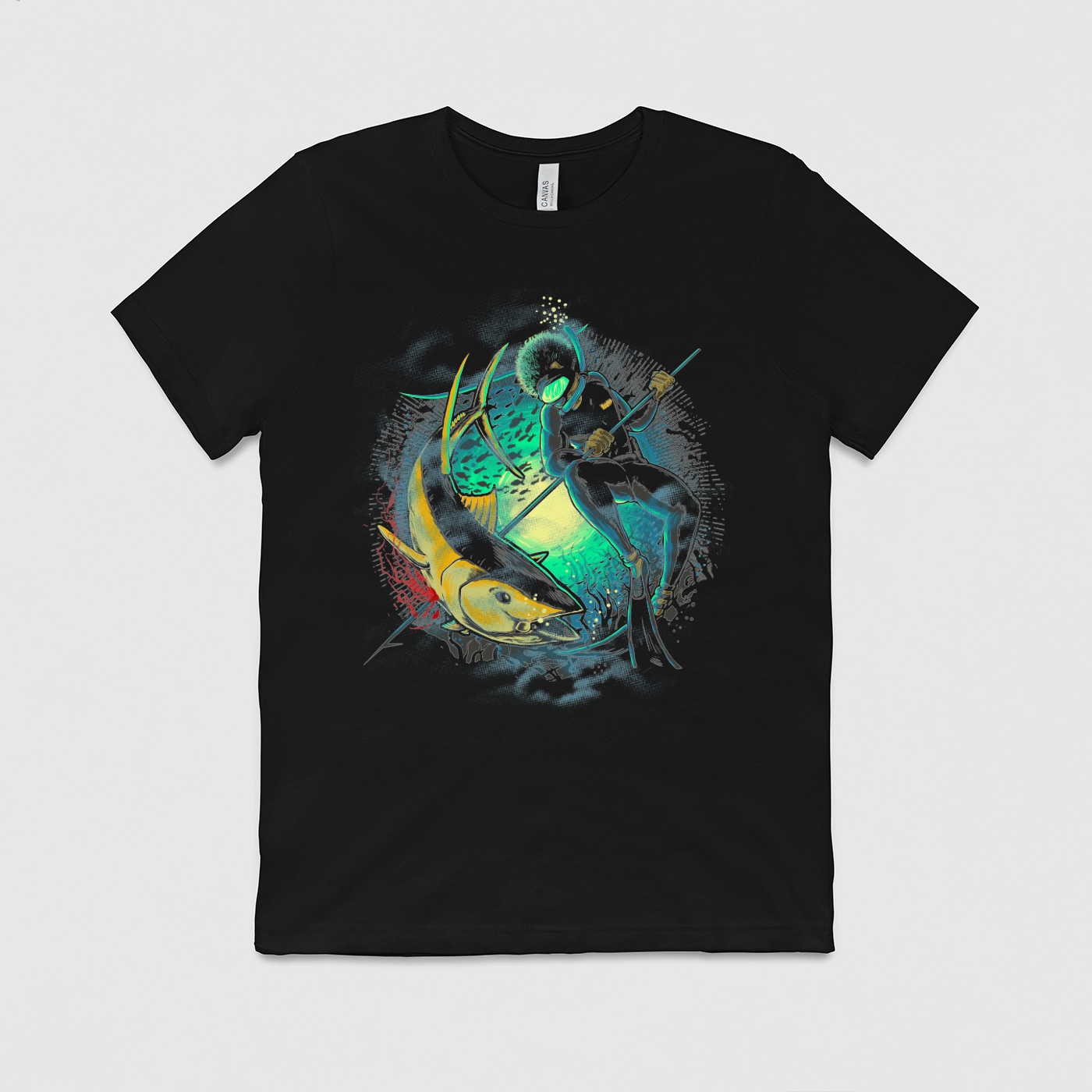 Men's Green Ahi Diver T-Shirt