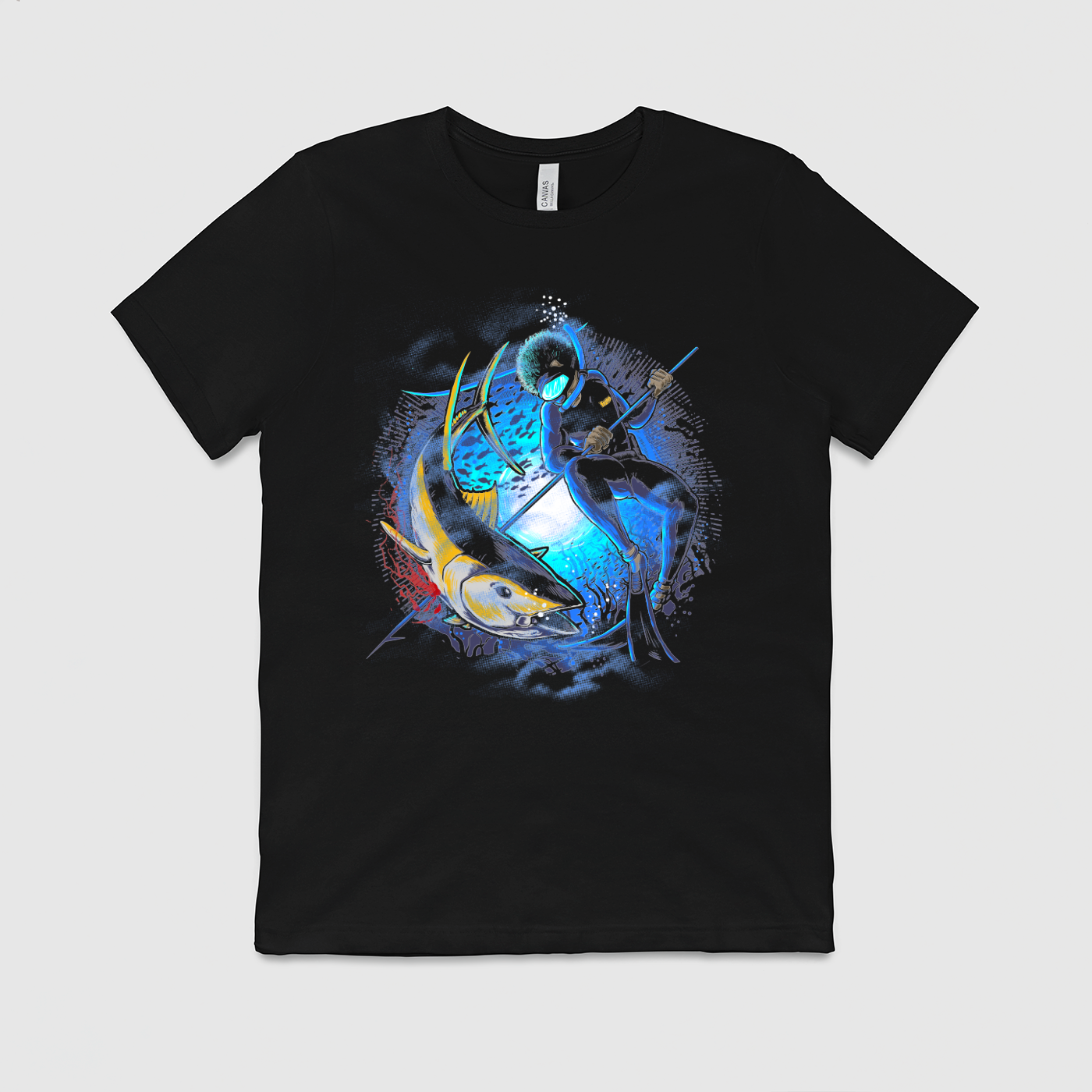 Men's Blue Ahi Diver T-Shirt