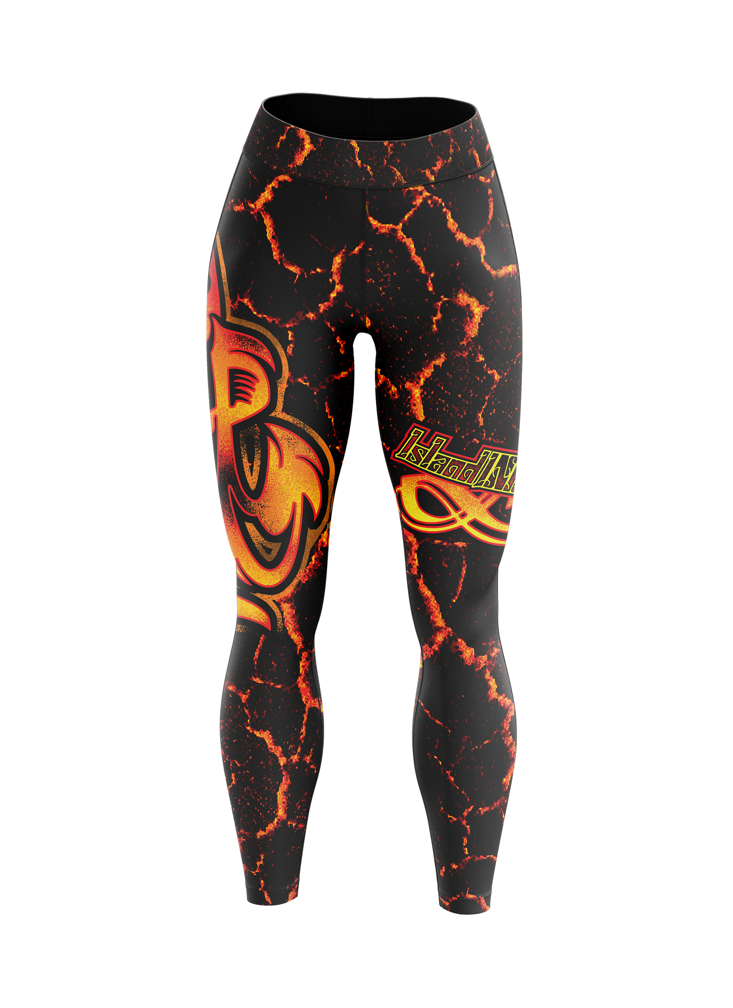 Women's Lava Surfboard Midrise Yoga Leggings