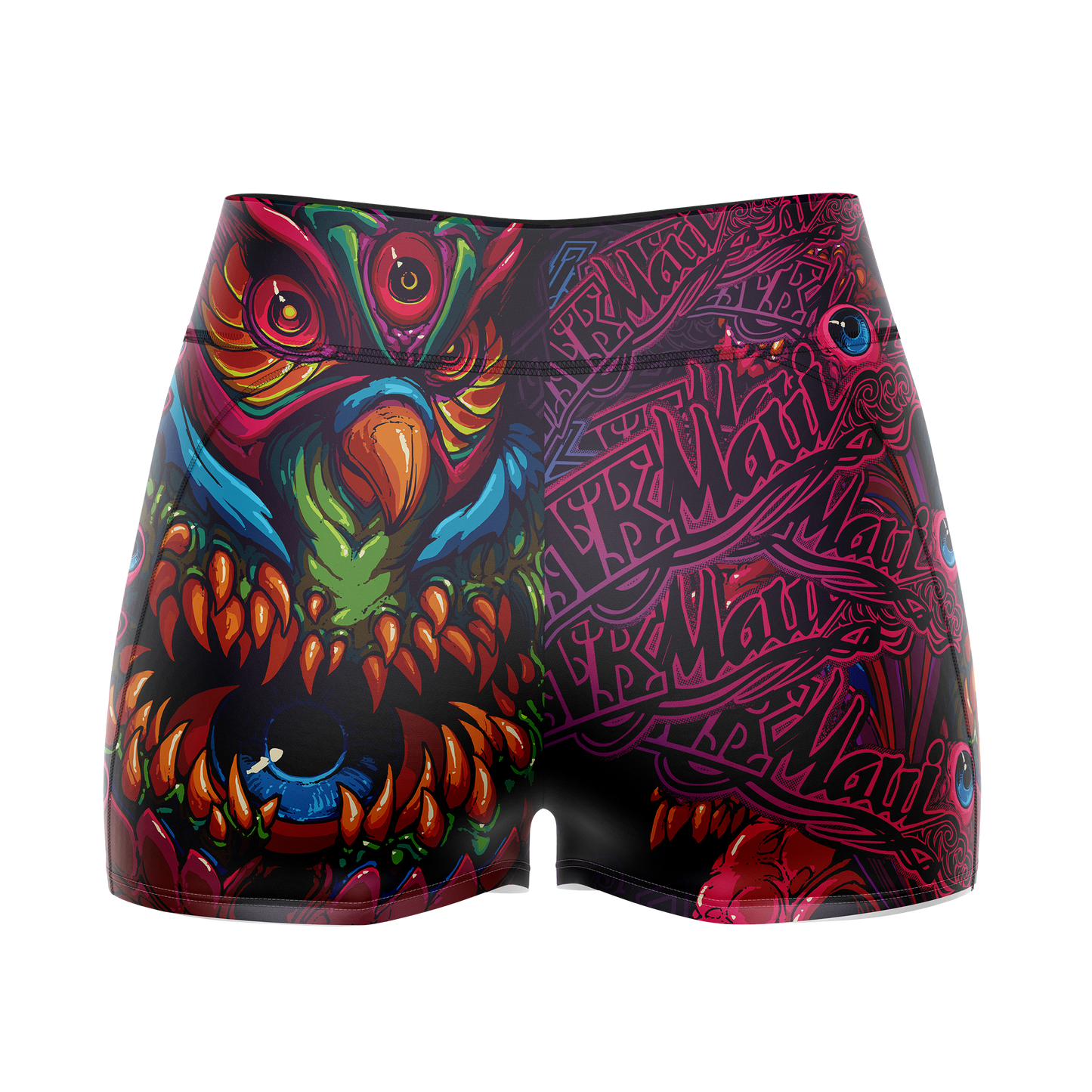 Women's Yoga Short's - Owl Beast