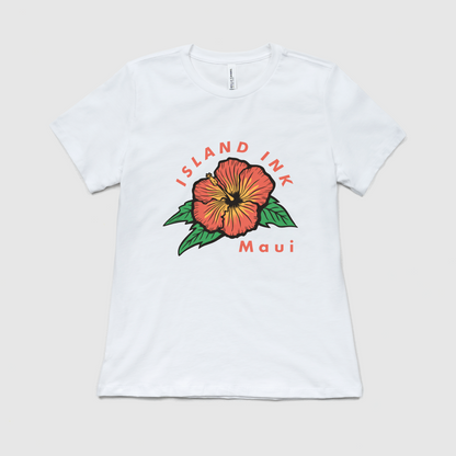Women's Island Ink Maui Hibiscus T-Shirt