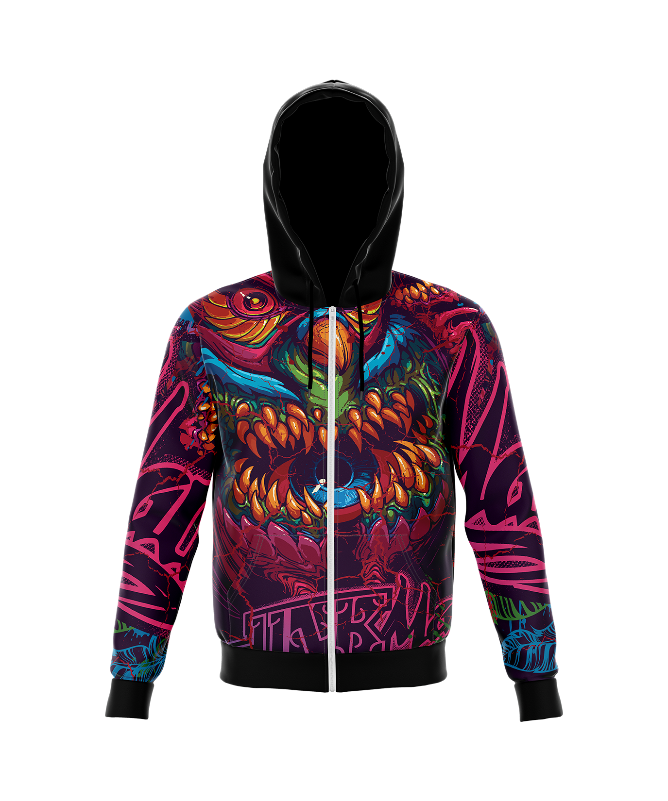 Owl Beast Zip Up Hoodie