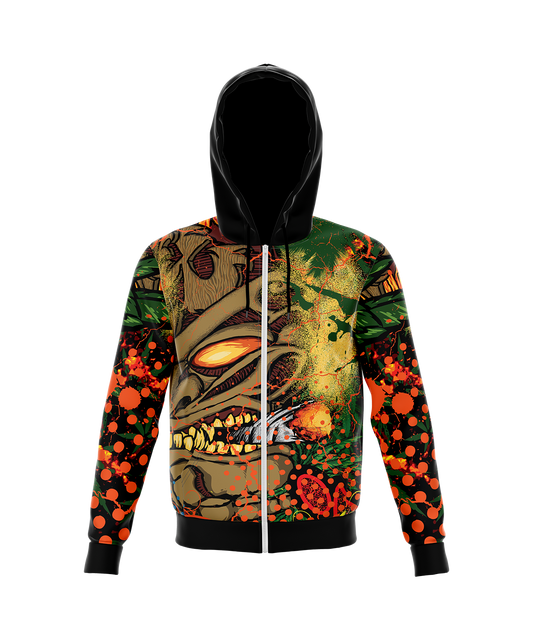 Rasta Tikiman Zip Up Hoodie