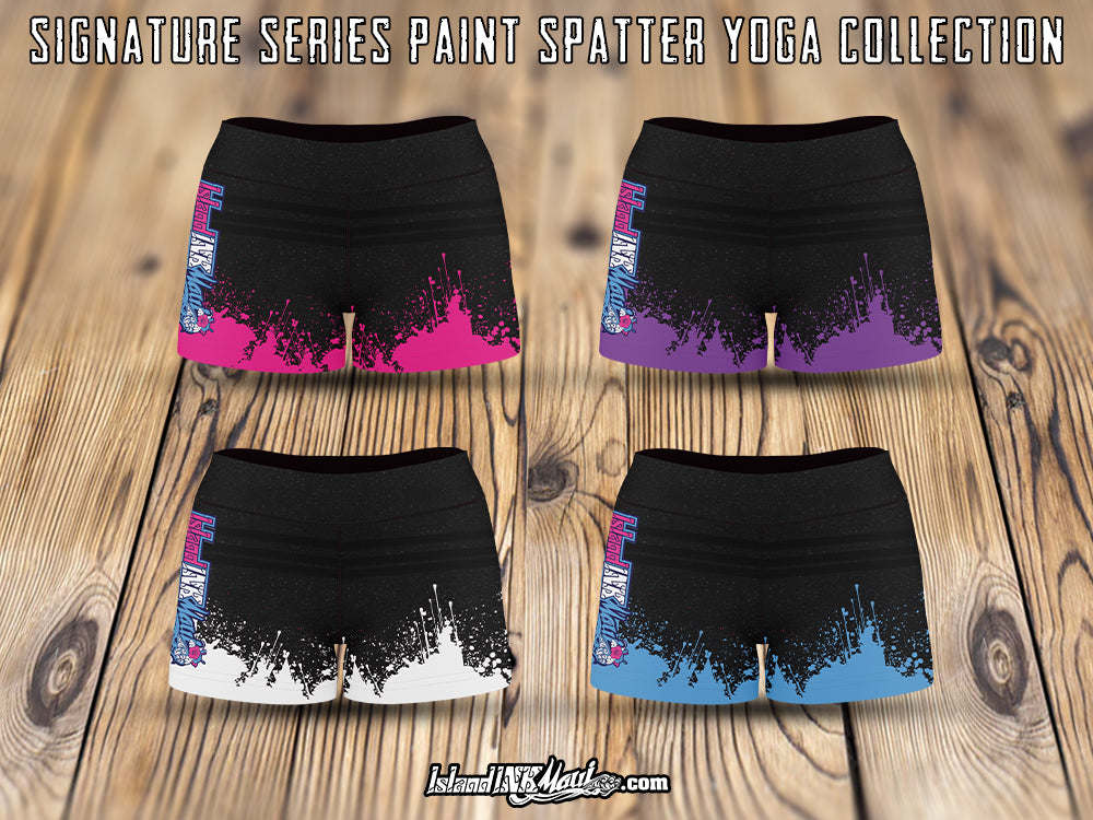 Women's Signature Series Paint Spatter Yoga Shorts
